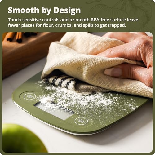 Food Scale Slim & Compact Build (Moss Green)