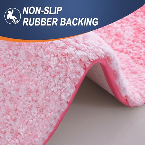 Bathroom Rugs Mat 34x21 (34" X 21" / Pink)