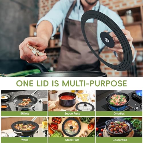 Universal Pot Lid (Fit 6.5-7-8 Inch)
