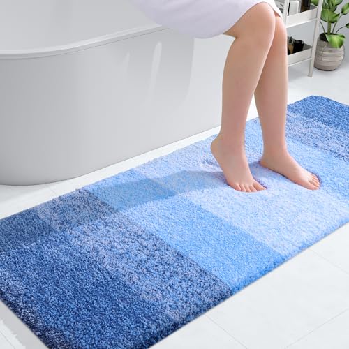 Bathroom Runner Rug 59x24 (59" X 24" / Light Royal Blue)