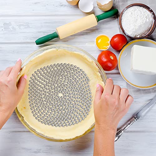 2 Pcs Pie Weights Baking Beads Stainless Steel Chain