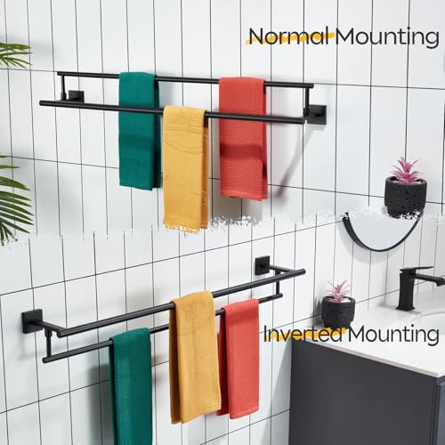 Bathroom Towel Bars 36 (Matte Black / 36-Inch)