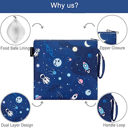 Reusable Sandwich Bag (Large, 1 Pack - Astronaut)
