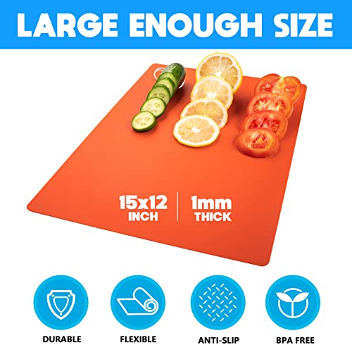 7 Pieces Flexible Cutting Boards (Multicolor Regular / 7PC)