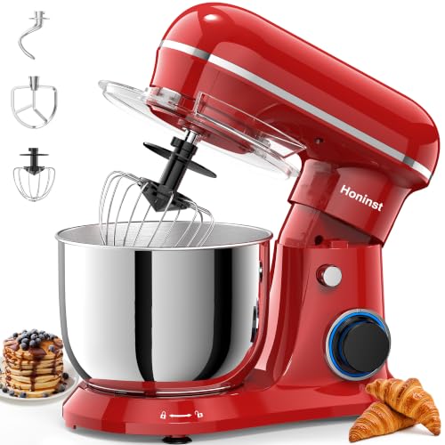 4QT Electric Stand Mixer (Red)