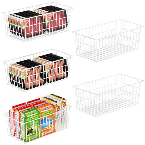 Freezer Organizer Bins for Upright Freezer Wire Drawer Baskets