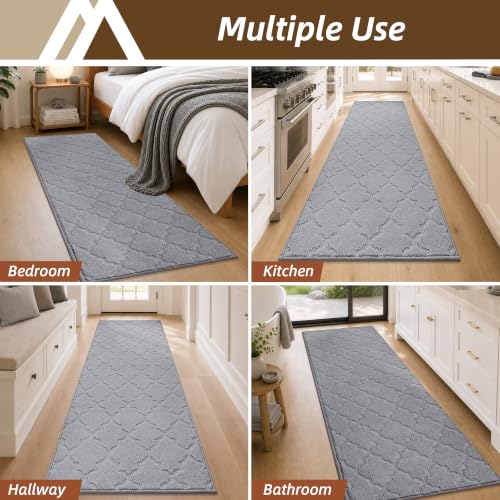 Kitchen Runner Rugs Non (Grey / 24"X 72")