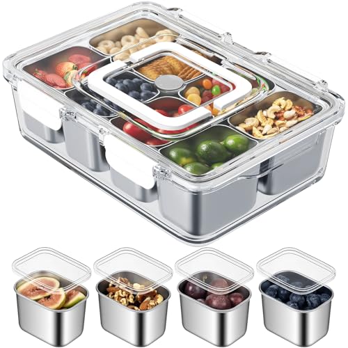 Snackle Box Container (8 Compartment (13.38"L x 9.25"W x 3.54"H))