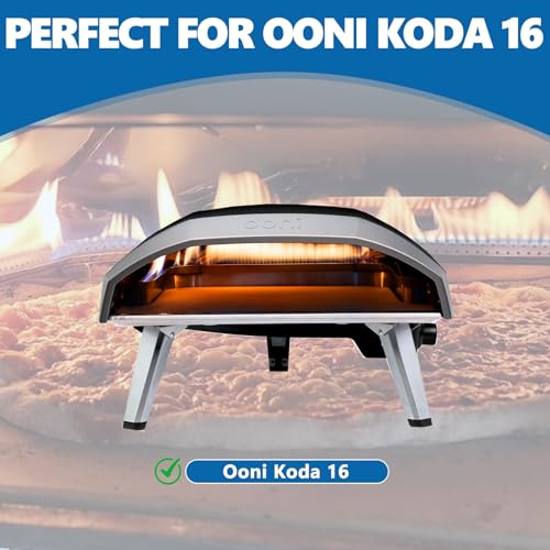Cordierite Pizza Stone for Ooni Koda 16 Pizza Oven Replacement Baking Stone (20.4"L x 16.7"W x 0.6"Th)