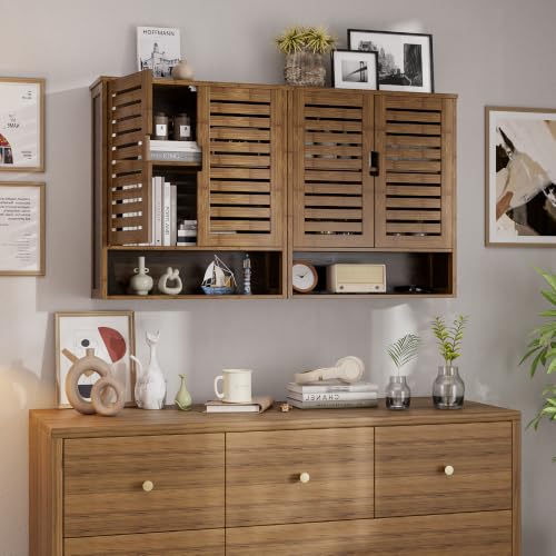 Bathroom Cabinet Wall Mounted (Walnut)