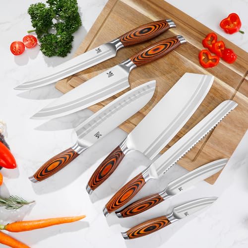 7 PCS Kitchen Knife Set (7 Count)