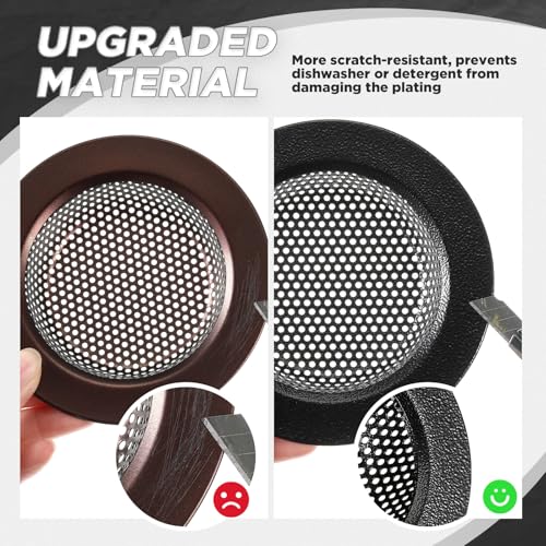 3 Pcs Sink Plug Stopper Disposal Drain Strainer (Black Texture)