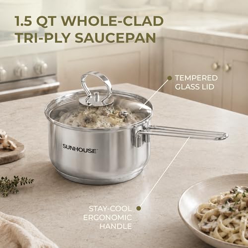 1.5 QT Sauce Pan with Lid