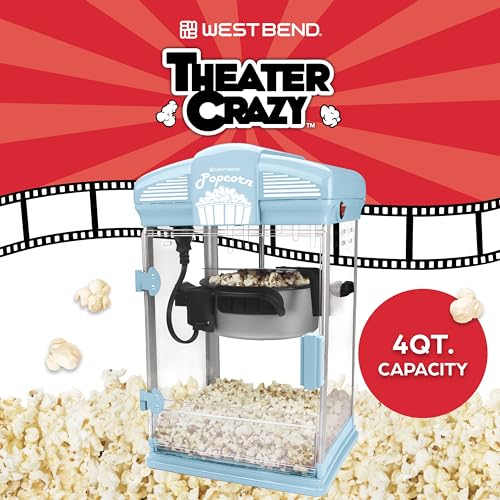 Theater Crazy Popcorn Machine (Blue)