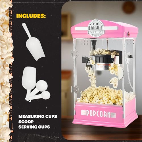 Popcorn Big Bambino 4oz Popcorn Machine (Pink)