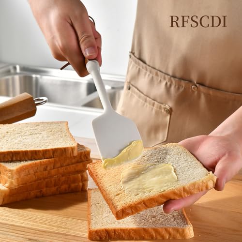 White Silicone Cooking Utensils Set (Cream White)