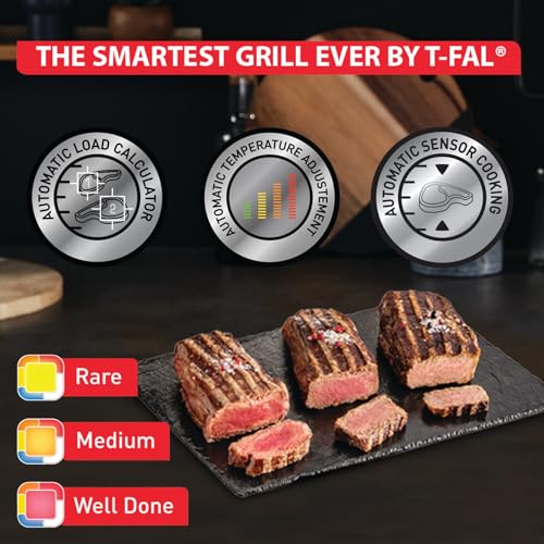 OptiGrill Indoor Panini Press Grill with 6 Cooking Programs (OptiGrill / Up to 4 Servings)