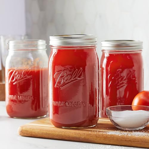 Wide Mouth Clear Glass Canning Quart 32 Oz Mason Jars with Lids (Quart / 32 Ounce (Pack of 12))