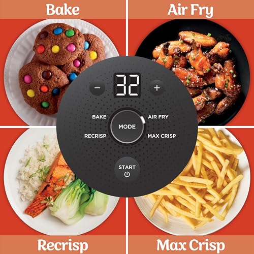 Crispi Glass Air Fryer (Orange Pepper)