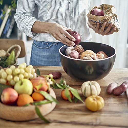 Ceramic Deep Food Storage Bowl (Blue Flame / 10.6" Dia)