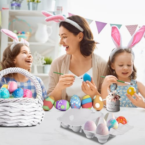 50 Pack Egg Baskets (50 Pack Half Dozen White)
