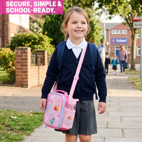 Peppa Pig Girls Lunch Box 3Pc Set (Pink Peppa Pig)