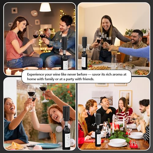 Fathers Day Gift Wine Aerator Electric Decanter (Basic / Space Black)