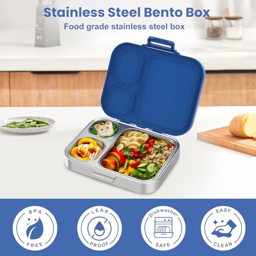 Stainless Steel Bento Lunch Box for Kids