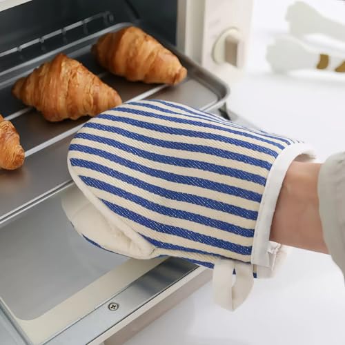 1 Pair Mini Oven Mitts (Blue)