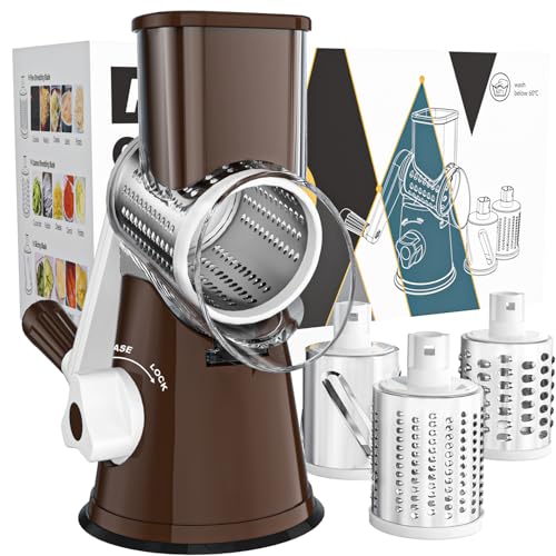Rotary Cheese Grater Hand Crank Cheese Shredder for Fresh Cheese