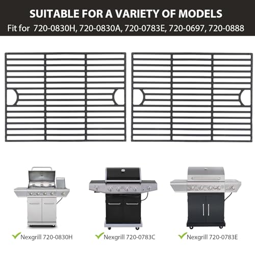 Grill Grates for Nexgrill 4 Burner 720 (Cast Iron Cooking Grates)