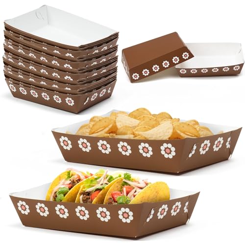 Mexican Taco Nights Food Trays (Mexican Brown)