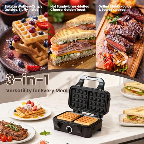 Waffle Maker with Removable Plates (Standards)