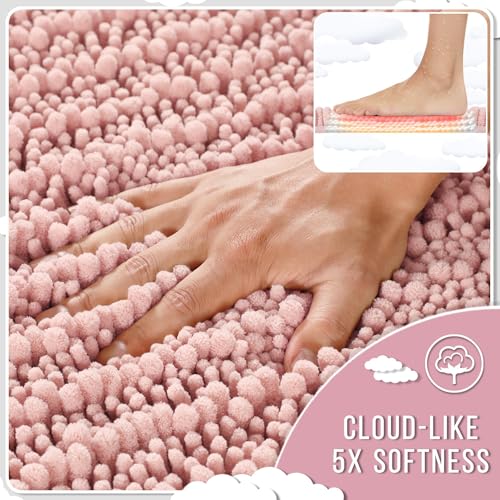 Bathroom Rugs Non Slip Washable 32x20 Inch