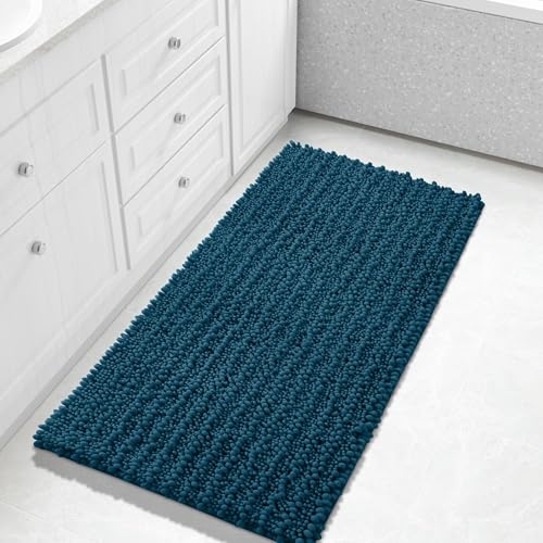 Long Bathroom Rugs Non Slip Washable 44x24 Inch