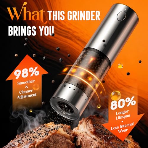 Salt and Pepper Grinder Set Kitchen Essentials Gifts for Women
