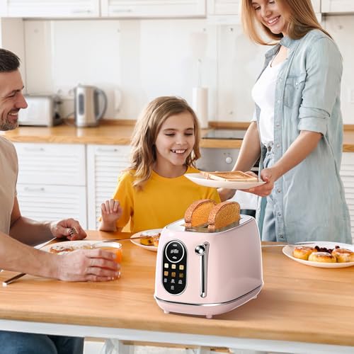 Smart Touch Screen Toaster 2 Slice (Extra Wide Slot / Pink)