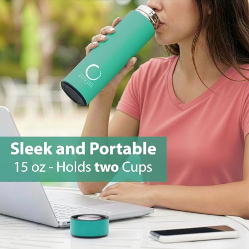 Insulated Tea Infuser Bottle (Green)