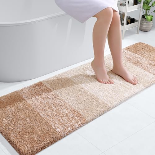 Bathroom Runner Rug 59x17 (59" X 17" / Beige)