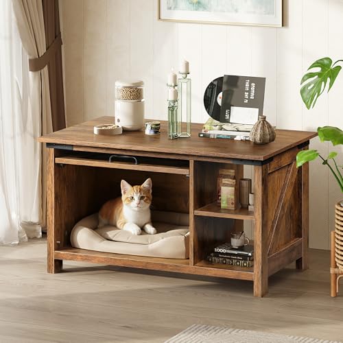 Wooden Coffee Table with Flip (Urban2_brown / 31.5")