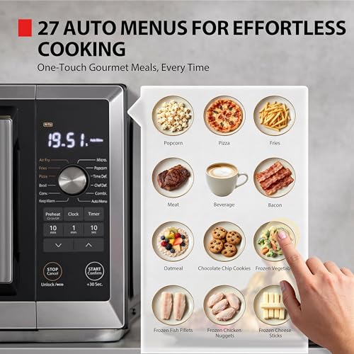 Optichef Pro Air Fryer Combo Countertop Microwave Oven (Optichef Pro-1.0 Cu.Ft.)