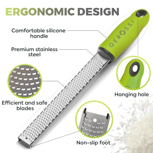 Stainless Steel Cheese Grater & Lemon Zester w