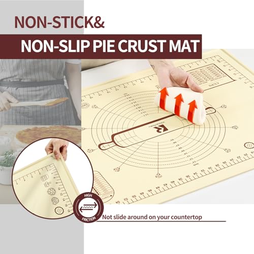 Silicone Baking Mat (Beige / 20"L x 28"W)