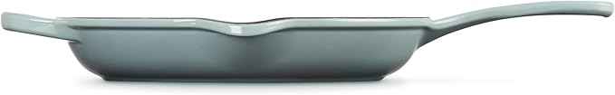 Le Creuset Enameled Cast Iron Signature Iron Handle Skillet, 10.25", Sea Salt