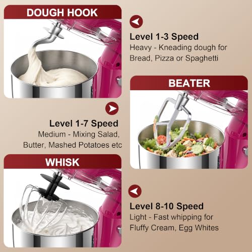 4QT Electric Stand Mixer (Rose)