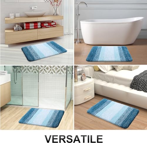 Bathroom Rugs Mat 34x21 (34" X 21" / Peacock Blue)