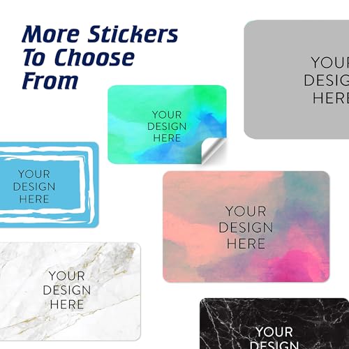 100 Custom Vinyl Stickers (Blue Green / 6x4)