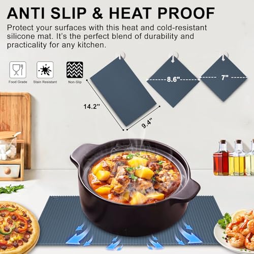 2 Pack 9.5"x14.2" Trivets for Hot Dishes (2 Count)