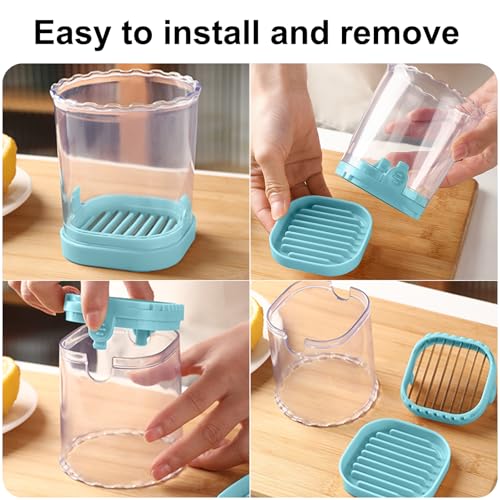 Fruit Slicer Cup (Light Blue)