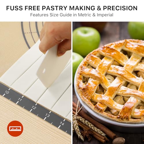 28"x20" Extra Thick Silicone Baking Mat for Pastry and Bread